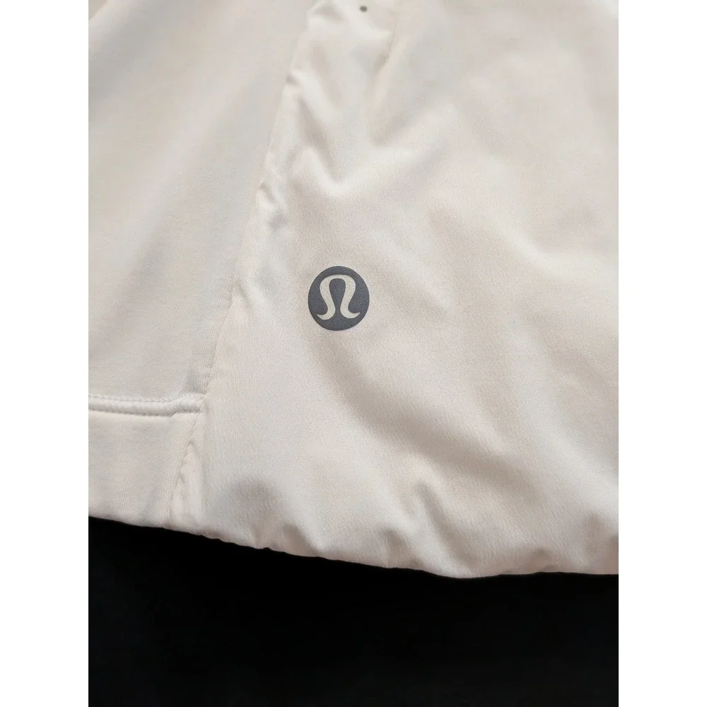 Lululemon Run For Cold Vest Women's 6 White Primaloft Insulated Puffer